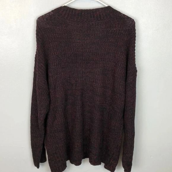 Ultra Flirt V- Neckline With A Fuzzy Letter Patch Sweater - Picture 4 of 8